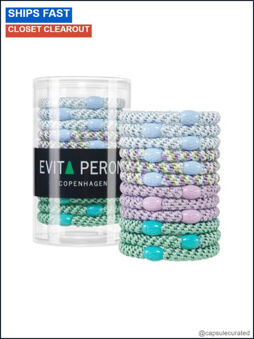 12 Pack Hair Ties Rubber Elastic Secure Hold Thick Curly Hair Yoga Gym